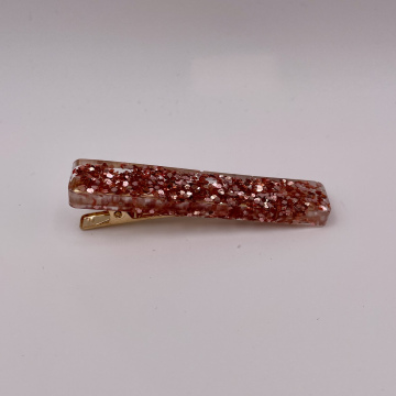 Barrette cheveux crocodile rectangulaire