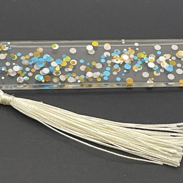 Marque-page paillettes multicolores